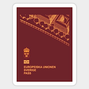 Sweden passport Magnet